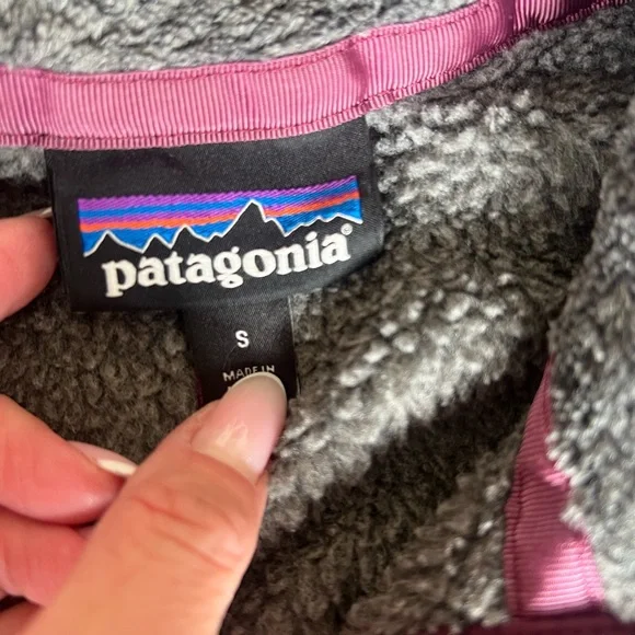 Patagonia Re-Tool Snap T Gray Fleece Pullover Small - Picture 6 of 7